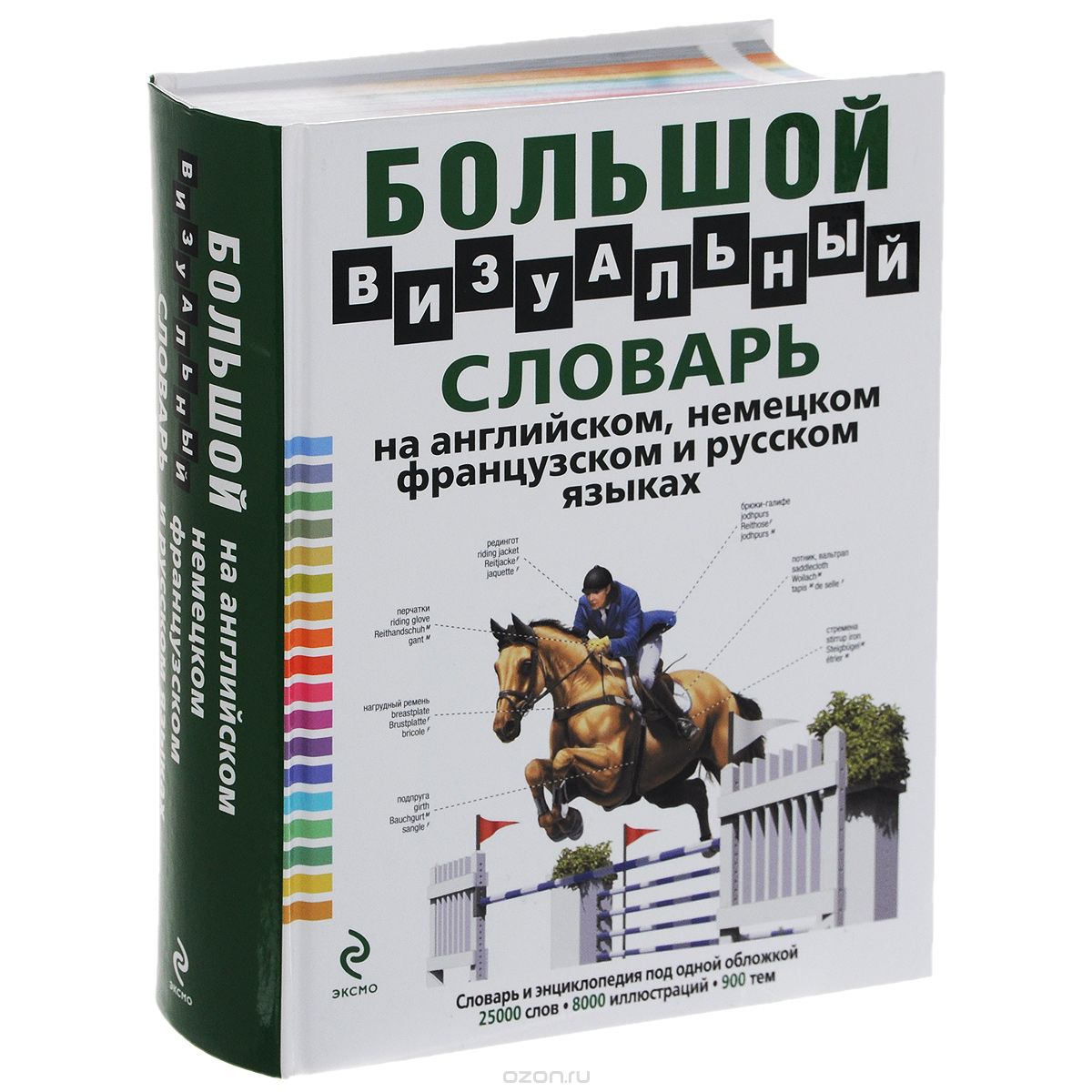 Большой визуальный словарь на английском, немецком, французском и русском языках